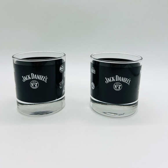 JACK DANIEL’S SET OF 2 NBA HIGHBALL GLASSES - Picture 1 of 14
